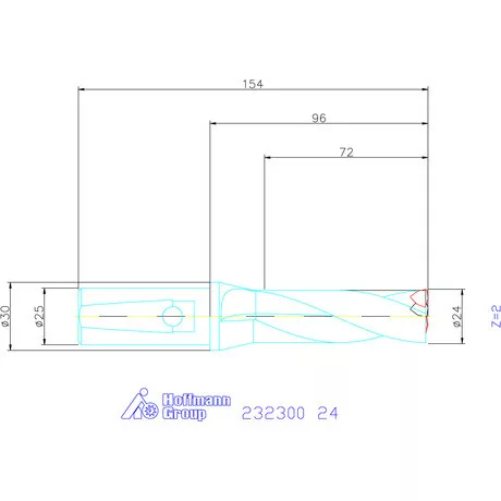 Garant Váltólapkás telibefúró kombinált szárral 24 mm