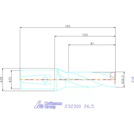 Garant Váltólapkás telibefúró kombinált szárral 26,5 mm