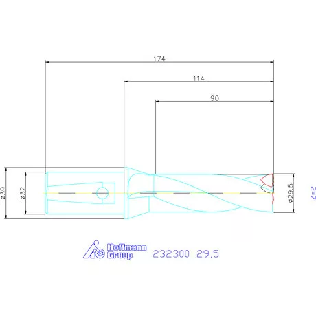 Garant Váltólapkás telibefúró kombinált szárral 29,5 mm