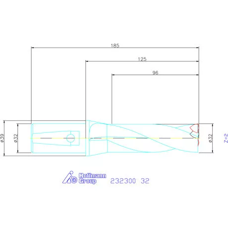 Garant Váltólapkás telibefúró kombinált szárral 32 mm