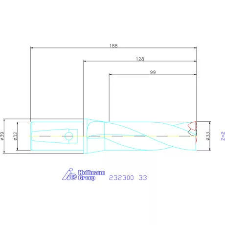 Garant Váltólapkás telibefúró kombinált szárral 33 mm