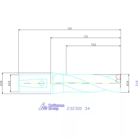 Garant Váltólapkás telibefúró kombinált szárral 34 mm