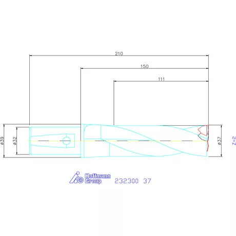 Garant Váltólapkás telibefúró kombinált szárral 37 mm