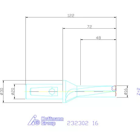 Garant Váltólapkás telibefúró kombinált szárral Szár ⌀ 20 mm 16 mm