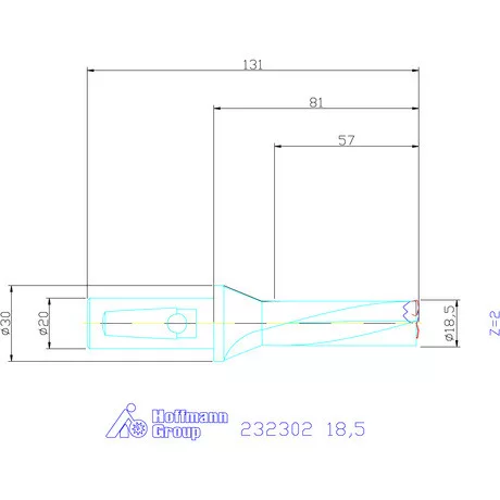 Garant Váltólapkás telibefúró kombinált szárral Szár ⌀ 20 mm 18,5 mm