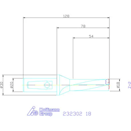 Garant Váltólapkás telibefúró kombinált szárral Szár ⌀ 20 mm 18 mm