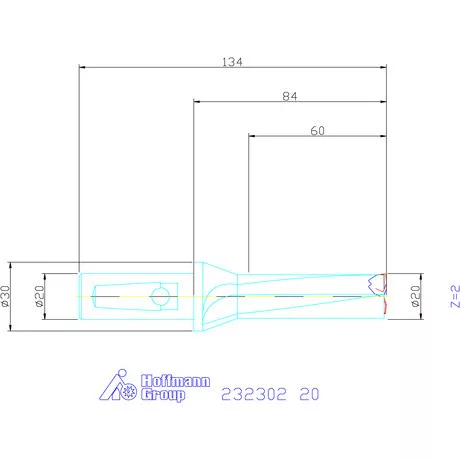 Garant Váltólapkás telibefúró kombinált szárral Szár ⌀ 20 mm 20 mm
