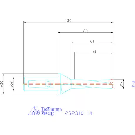 Garant Váltólapkás telibefúró kombinált szárral 14 mm