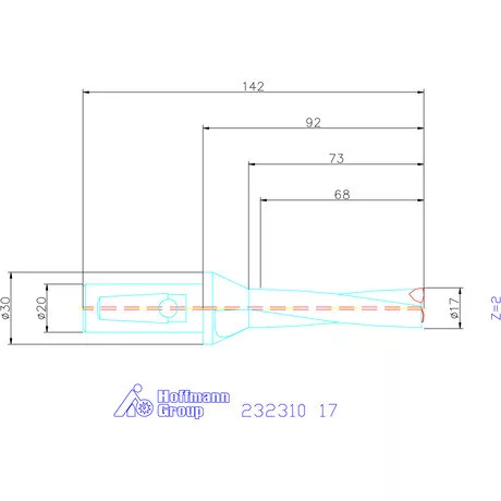 Garant Váltólapkás telibefúró kombinált szárral 17 mm