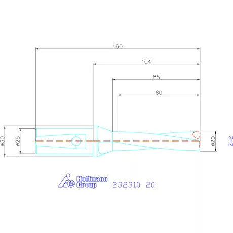 Garant Váltólapkás telibefúró kombinált szárral 20 mm