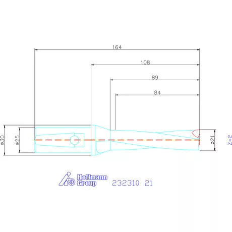 Garant Váltólapkás telibefúró kombinált szárral 21 mm