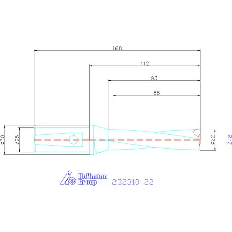 Garant Váltólapkás telibefúró kombinált szárral 22 mm