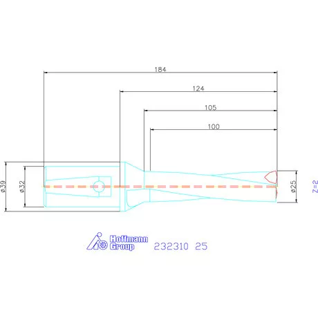 Garant Váltólapkás telibefúró kombinált szárral 25 mm