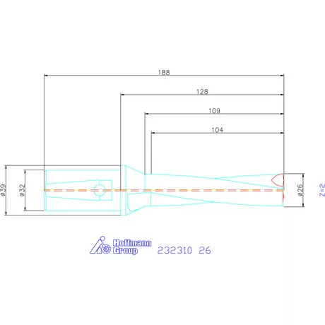 Garant Váltólapkás telibefúró kombinált szárral 26 mm