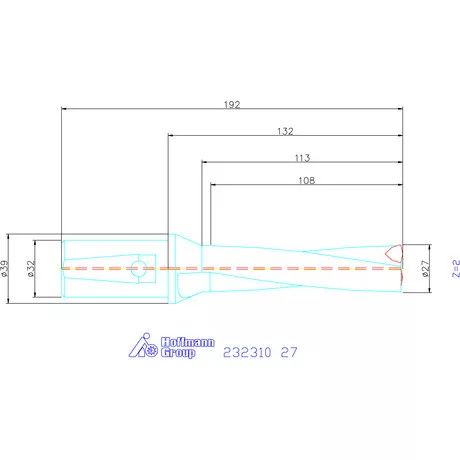 Garant Váltólapkás telibefúró kombinált szárral 27 mm