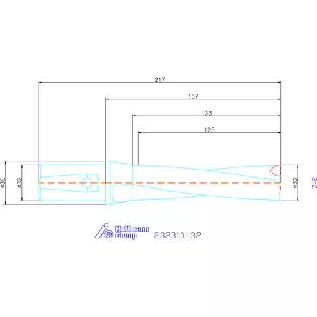 Garant Váltólapkás telibefúró kombinált szárral 32 mm