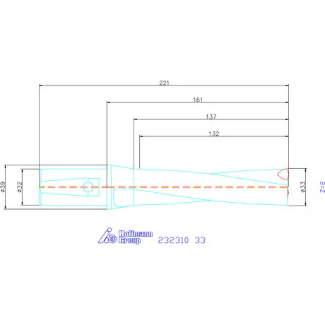 Garant Váltólapkás telibefúró kombinált szárral 33 mm