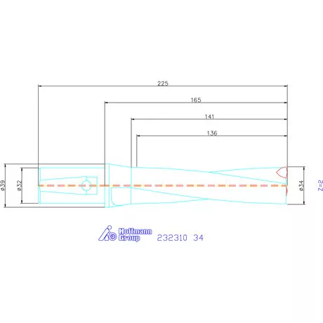 Garant Váltólapkás telibefúró kombinált szárral 34 mm