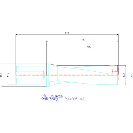 Garant Garant Power Drill váltólapkás telibefúró kombinált szár 43 mm