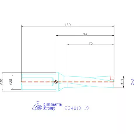 Garant Garant Power Drill váltólapkás telibefúró kombinált szár 19 mm