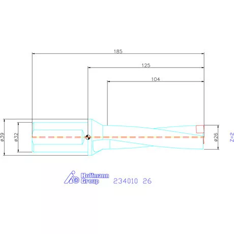 Garant Garant Power Drill váltólapkás telibefúró kombinált szár 26 mm
