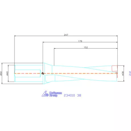 Garant Garant Power Drill váltólapkás telibefúró kombinált szár 38 mm