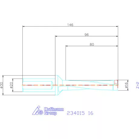 Garant Garant Power Drill váltólapkás telibefúró kombinált szár 16 mm