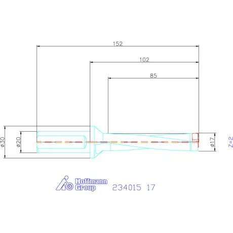 Garant Garant Power Drill váltólapkás telibefúró kombinált szár 17 mm