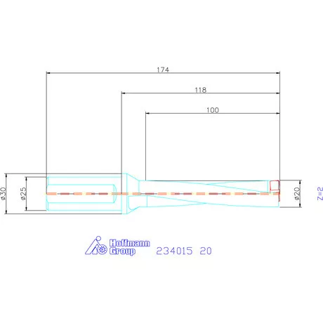 Garant Garant Power Drill váltólapkás telibefúró kombinált szár 20 mm