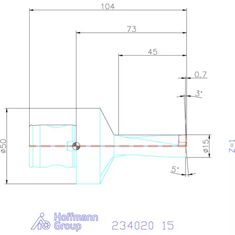 Garant Garant Power Drill váltólapkás telibefúró ABS szár 15 mm