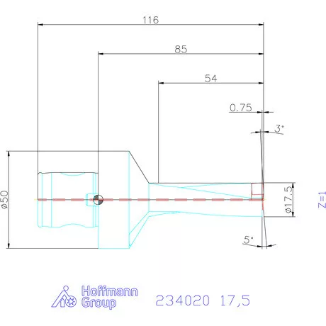 Garant Garant Power Drill váltólapkás telibefúró ABS szár 17,5 mm