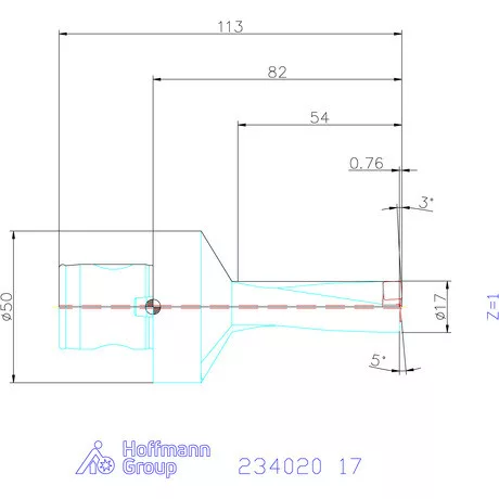 Garant Garant Power Drill váltólapkás telibefúró ABS szár 17 mm