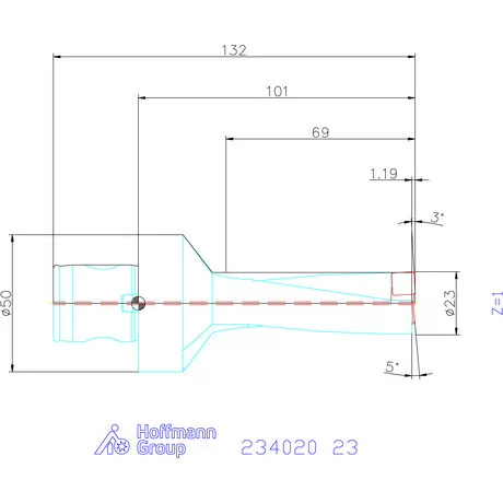 Garant Garant Power Drill váltólapkás telibefúró ABS szár 23 mm