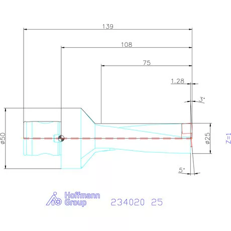 Garant Garant Power Drill váltólapkás telibefúró ABS szár 25 mm