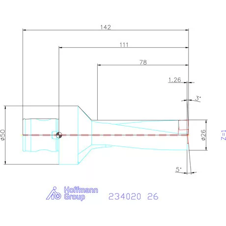 Garant Garant Power Drill váltólapkás telibefúró ABS szár 26 mm