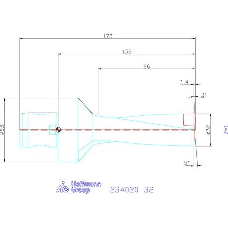 Garant Garant Power Drill váltólapkás telibefúró ABS szár 32 mm