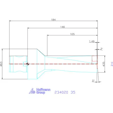 Garant Garant Power Drill váltólapkás telibefúró ABS szár 35 mm