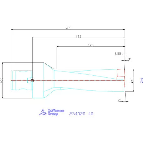 Garant Garant Power Drill váltólapkás telibefúró ABS szár 40 mm