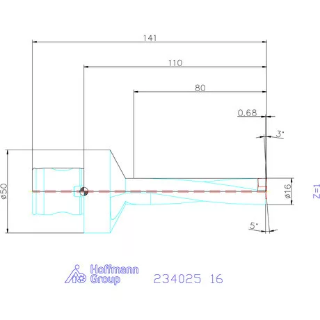 Garant Garant Power Drill váltólapkás telibefúró ABS szár 16 mm