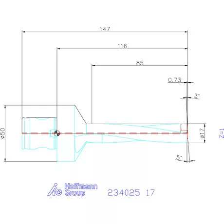Garant Garant Power Drill váltólapkás telibefúró ABS szár 17 mm