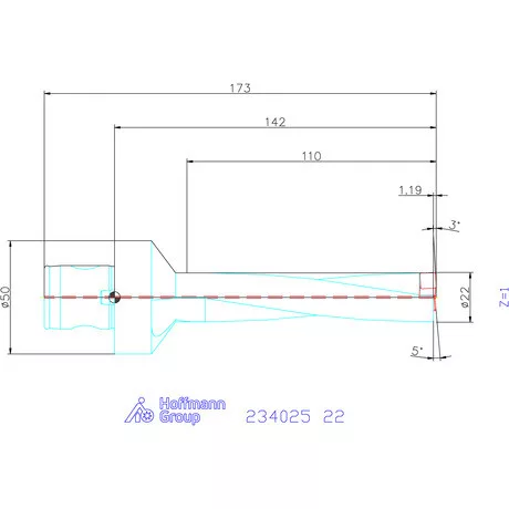 Garant Garant Power Drill váltólapkás telibefúró ABS szár 22 mm