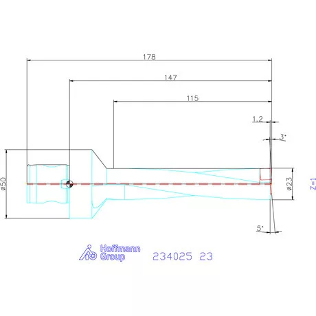 Garant Garant Power Drill váltólapkás telibefúró ABS szár 23 mm
