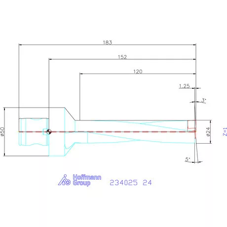 Garant Garant Power Drill váltólapkás telibefúró ABS szár 24 mm