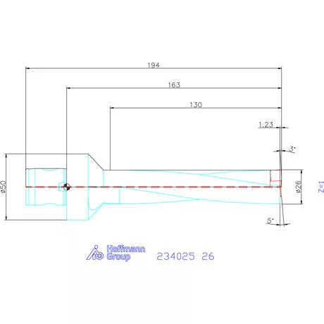 Garant Garant Power Drill váltólapkás telibefúró ABS szár 26 mm