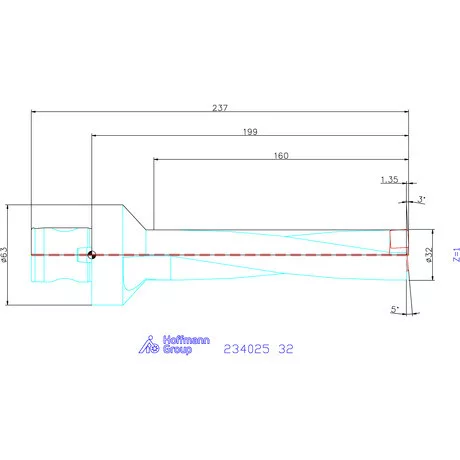Garant Garant Power Drill váltólapkás telibefúró ABS szár 32 mm
