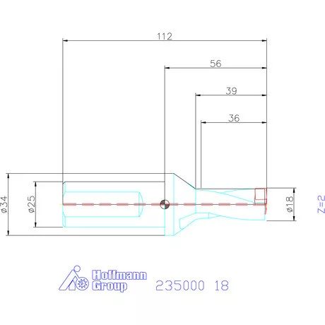 Holex Holex Pro Drill váltólapkás telibefúró kombinált szár 18 mm