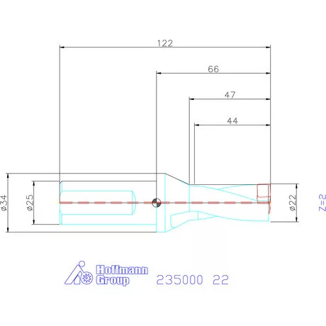 Holex Holex Pro Drill váltólapkás telibefúró kombinált szár 22 mm