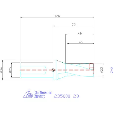 Holex Holex Pro Drill váltólapkás telibefúró kombinált szár 23 mm