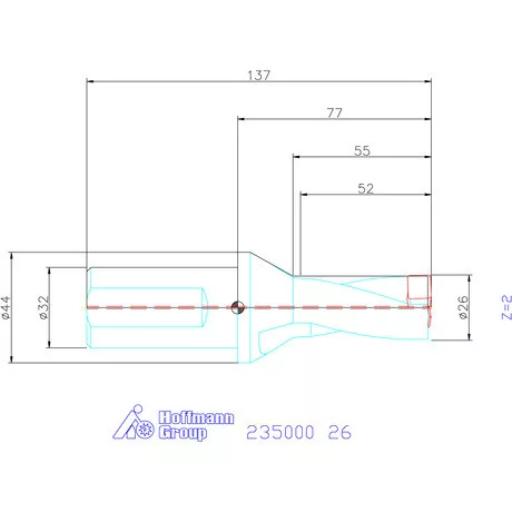 Holex Holex Pro Drill váltólapkás telibefúró kombinált szár 26 mm