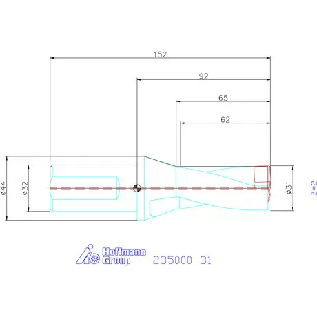Holex Holex Pro Drill váltólapkás telibefúró kombinált szár 31 mm